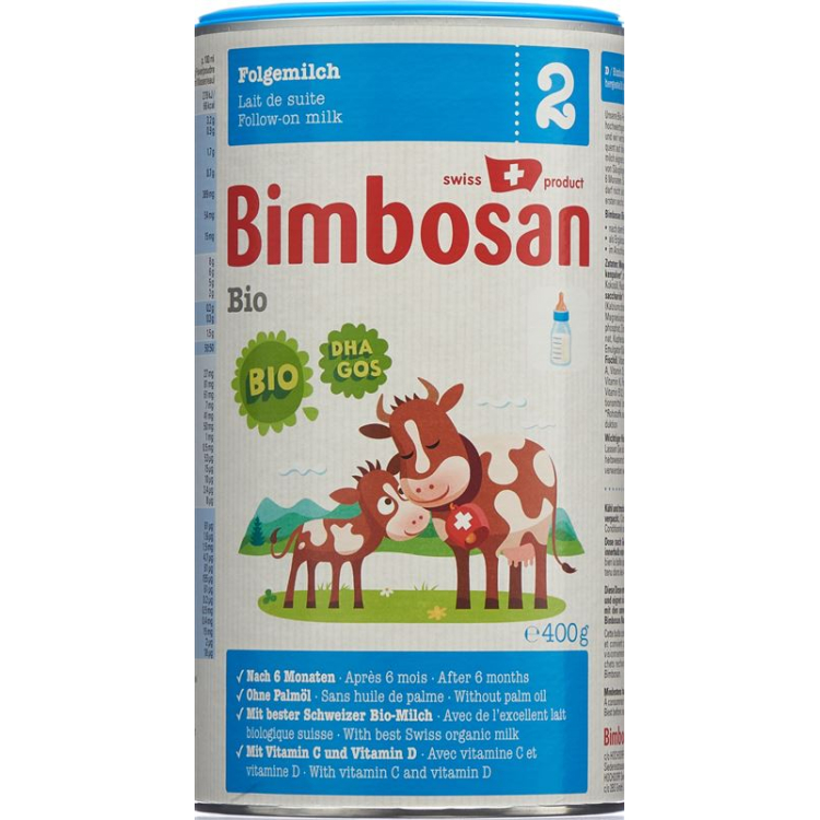 Bimbosan Bio 2 Folgemilch can 400 гр