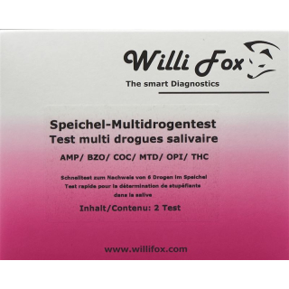 Willi Fox drug test multi 6 party drugs saliva 4 pcs