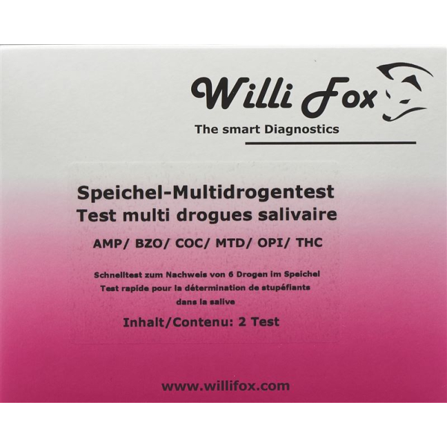 Willi Fox drug test Multi six party drugs saliva 4 pcs