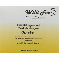 Willi Fox teste de drogas opiáceos urina única 10 unid.