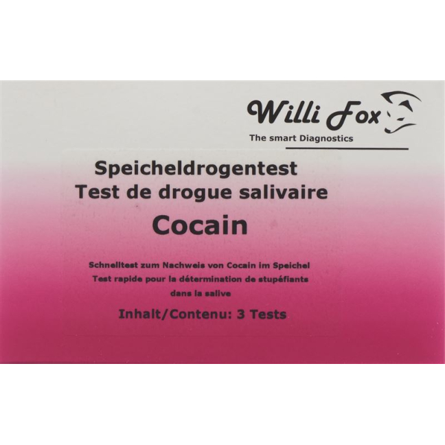 Willi Fox drogový test kokaínových slín 10 kusov