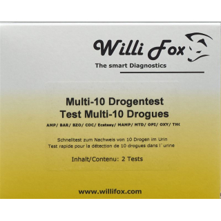 Willi Fox drug test multi 10 drugs urine 10 pcs