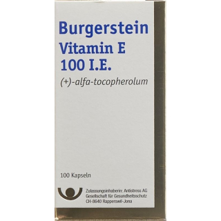 Burgerstein Vitamin E Capsules 100 IU Ds 100 pieces