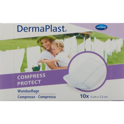 DermaPlast Compress Protect 5x7.5cm 10 Stk