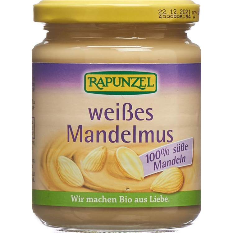 Rapunzel mantequilla de almendras blanca ecológica tarro 500 g