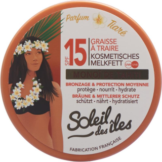 Soleil des îles Melkfett Bräune & Schutz SPF15 Monoï 150 ml