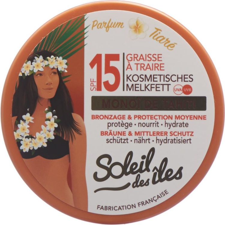 Soleil des Iles Melkfett tan & Protection SPF15 Monoi 150ml