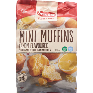 Semper Mini Muffins Be citrinų Gluteno 185 g