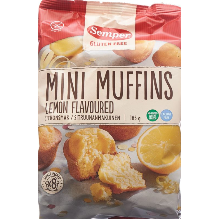 Semper Mini Muffins Limon Qlütensiz 185 q