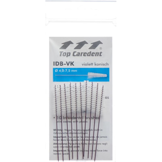 Top Caredent C11 IDB-VK sikat interdental ungu berbentuk kerucut >2.
