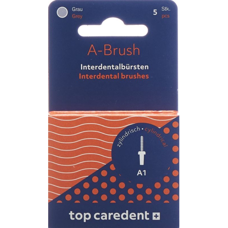 Top Caredent A1 IDBH-X interdental brush gray >0.7mm 5 pcs