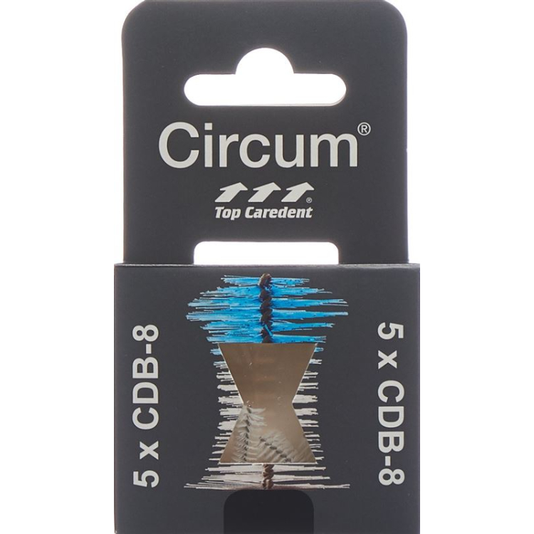 Top Caredent Circum 8 CDB-8 interdental børste sort >2,3 mm