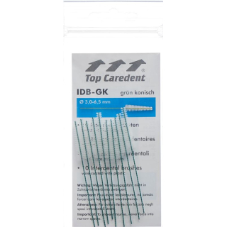Top Caredent C10 IDB-GK sikat interdental berbentuk kerucut hijau >1.6mm