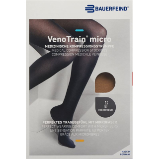 VenoTrain MICRO A-TU KKL2 normal L / long open toe caramel pair 1