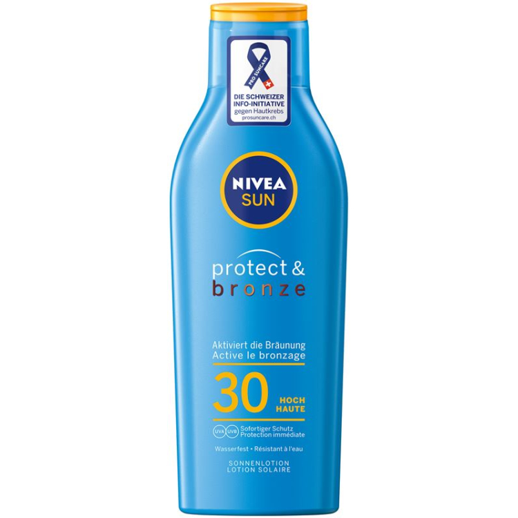 Losyen matahari Nivea Sun Protect & Bronze LSF 30 mengaktifkan