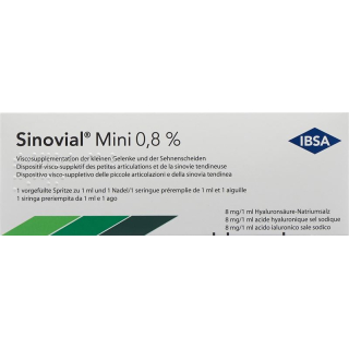 Sinovial Mini Inj Loes 0.8٪ Fertspr 1ml