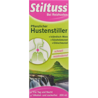Stiltuss herbal cough suppressant syrup bottle 200 ml