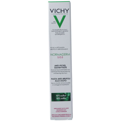 Vichy normaderm sos schwefel-antiknospen-paste tube 20 មីលីលីត្រ