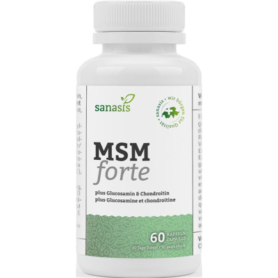 Sanasis msm glucosamin and chondroitin kaps can 60 stk