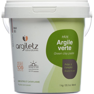 Argiletz цілюща земля зелена розчинна паста горщик 1,5 кг