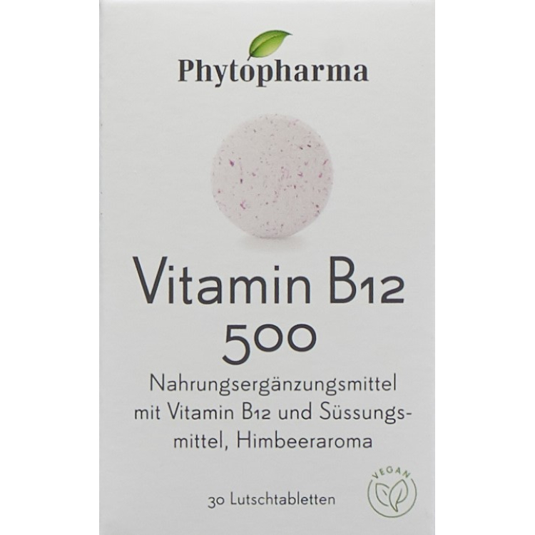 PHYTOPHARMA ויטמין B12 lozenges 500 מק"ג