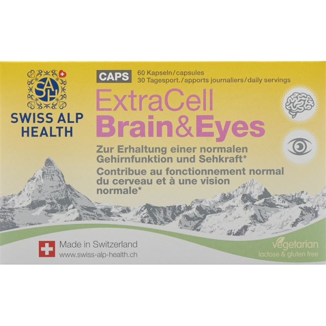 Extra Cell Brain & Eyes Kaps vegetarisk 60 Stk