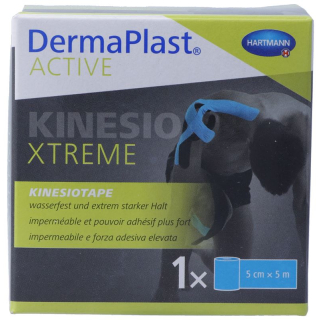 DERMAPLAST Active Kinesiotape Xtreme 5cmx5m bleu