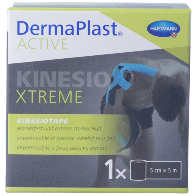 DermaPlast Active Kinesiotape Xtreme 5cmx5m black
