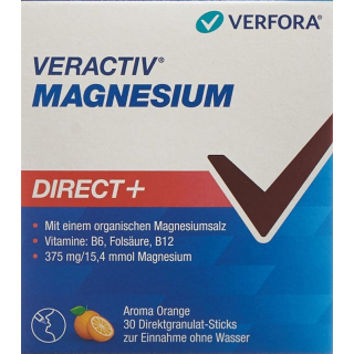 Veractiv Magnesium Direct+ 棒 30 Stk