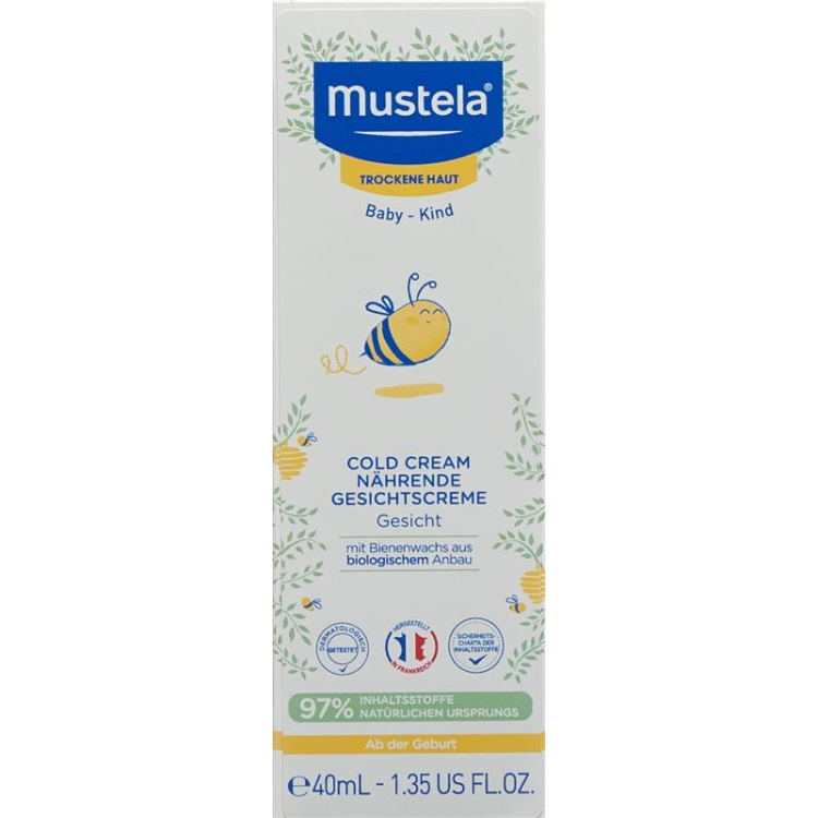 Mustela Gesichtscreme mit Cold Cream trockene Haut 40 ml