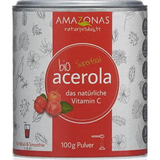 AMAZONAS acerola organic powder with 17% vitamin C Ds 100 g