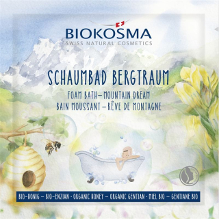 Biokosma bubble bath mountain dream honey - gentian BIO bag 25 ml