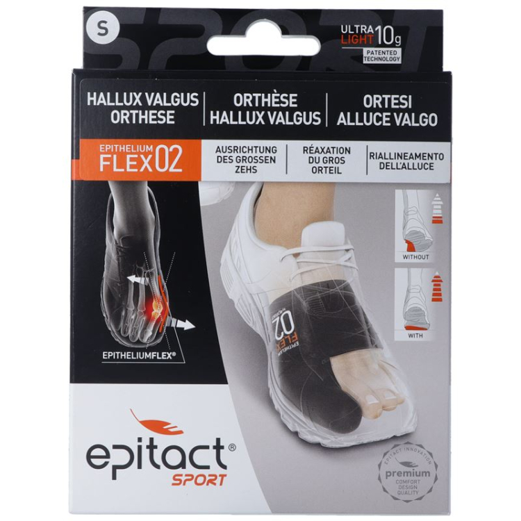 Epitact Sport Órtesis Hallux Valgus S 20-21.5cm