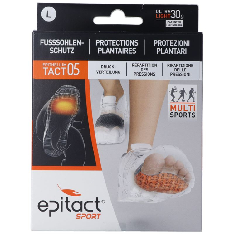 Epitact Sport Protezione del piede sportiva L >25,5 cm 1 paio