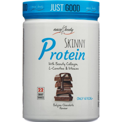 Easy body skinny protein שוקולד בלגי can 450 גרם