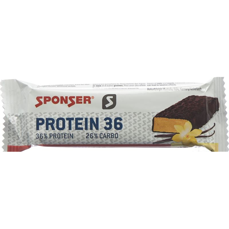 Sponzor Protein 36 Bar Vanilla Chocolate Coated 50 g