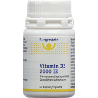 Burgerstein vitamina D3 cápsulas 2000 UI bote 60 unidades