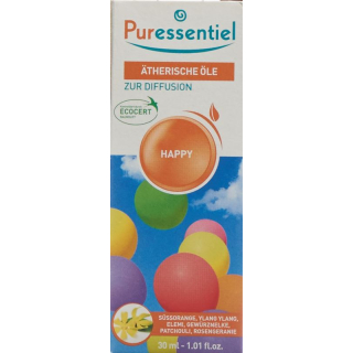 Puressentiel Fragrance Mix Happy ეთერზეთები დიფუზიისთვის Fl 30 მლ