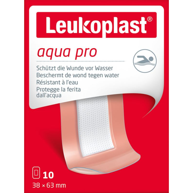 Leukoplast Aqua Pro 38x63mm 10 pcs