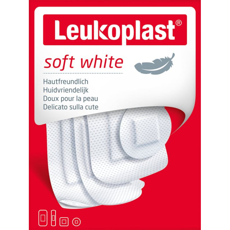 Leukoplast soft white 4 Grössen 30 Stk