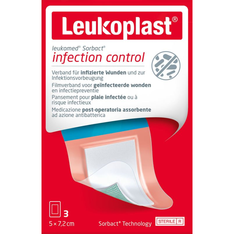 LEUKOPLAST Leukomed Sorbact 7.2х5см