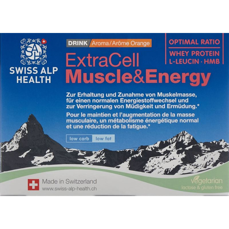 Extra Cell Muscle & Energy Drink Apelsin vegetarian 10 Btl 21,4 g