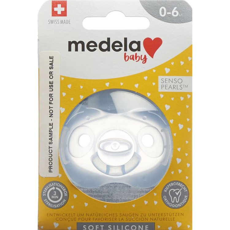 MEDELA பேபி நுக்கி மென்மையான சிலிகான் 0-6 Blau