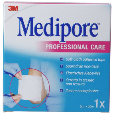 3M MEDIPORE самозалепващ флис 5cmx10m подплата (нов)