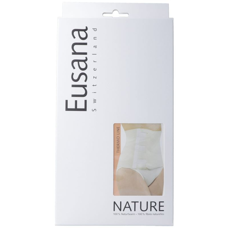 Eusana sash belt with Velcro closure L ivoire