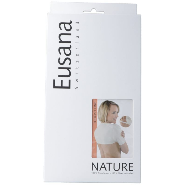 Eusana shoulder warmers XL ivoire with shoulder strap