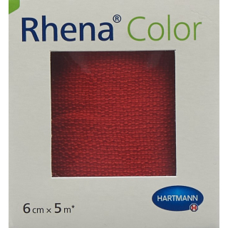 Rhena Color elastic bandages 6cmx5m red