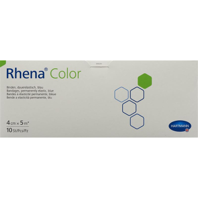 Rhena color elast binden 4cmx5m blau offen