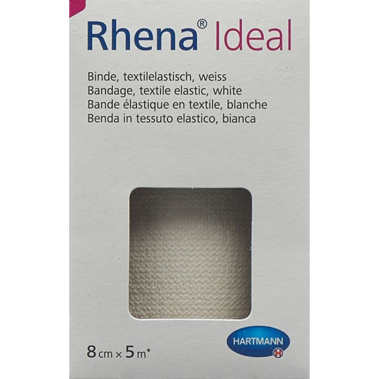 Rhena Ideal Elastisk Binde 8cmx5m weiss