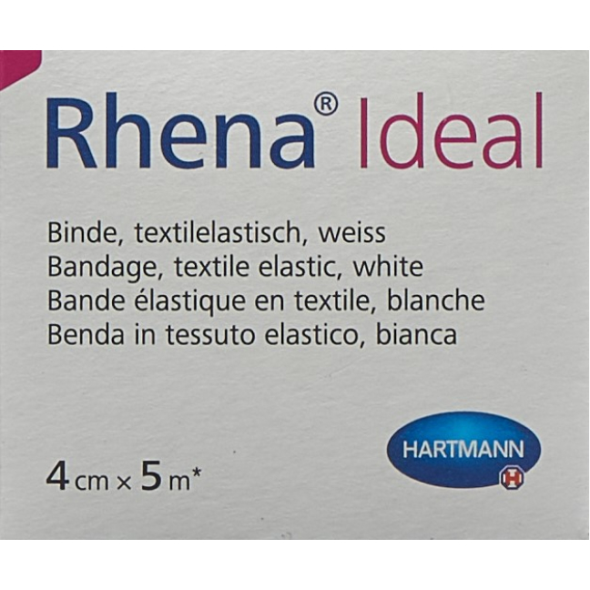 Rhena lý tưởng Elastische Binde 4cmx5m weiss